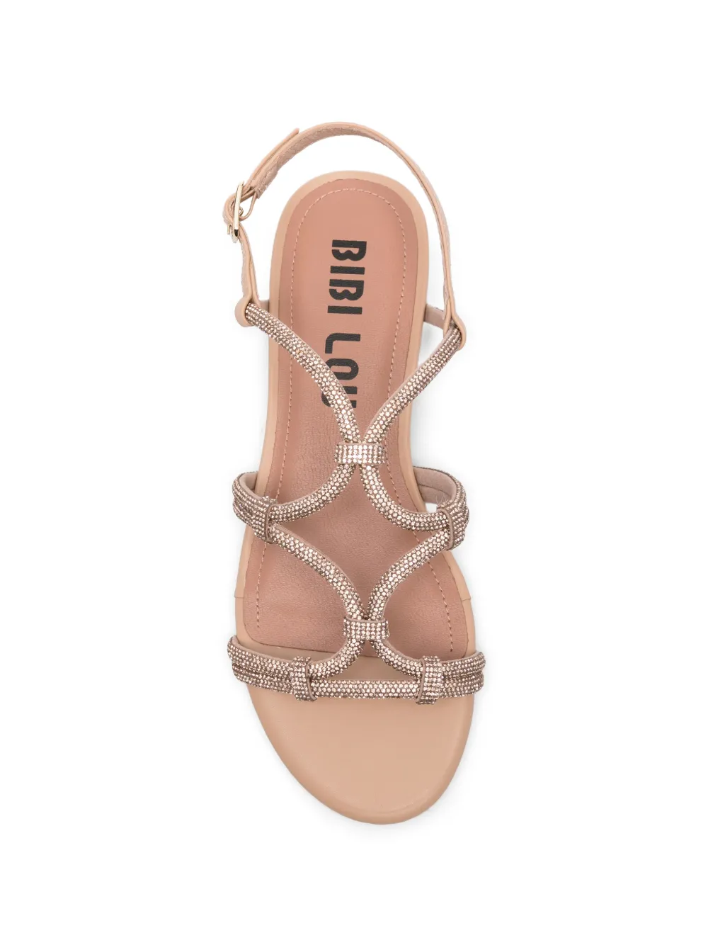 Bibi Lou Quail crystal-embellished sandals Beige