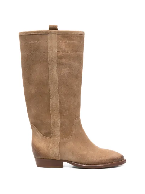 Gisel Moire Gabon suede boots