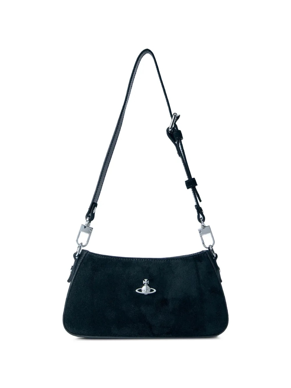Vivienne Westwood Tasha suede shoulder bag - Nero