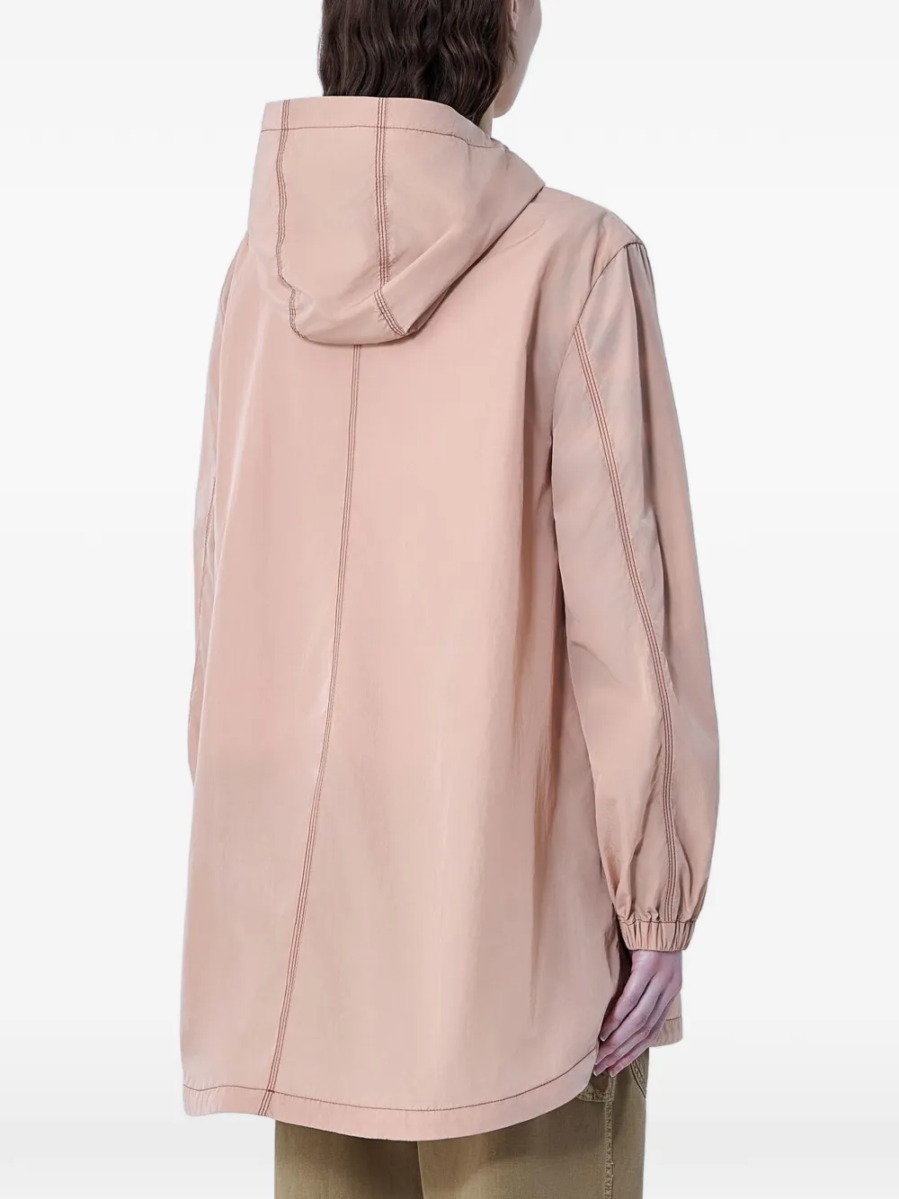  Moncler Abrigo Con Capucha - Rosa 