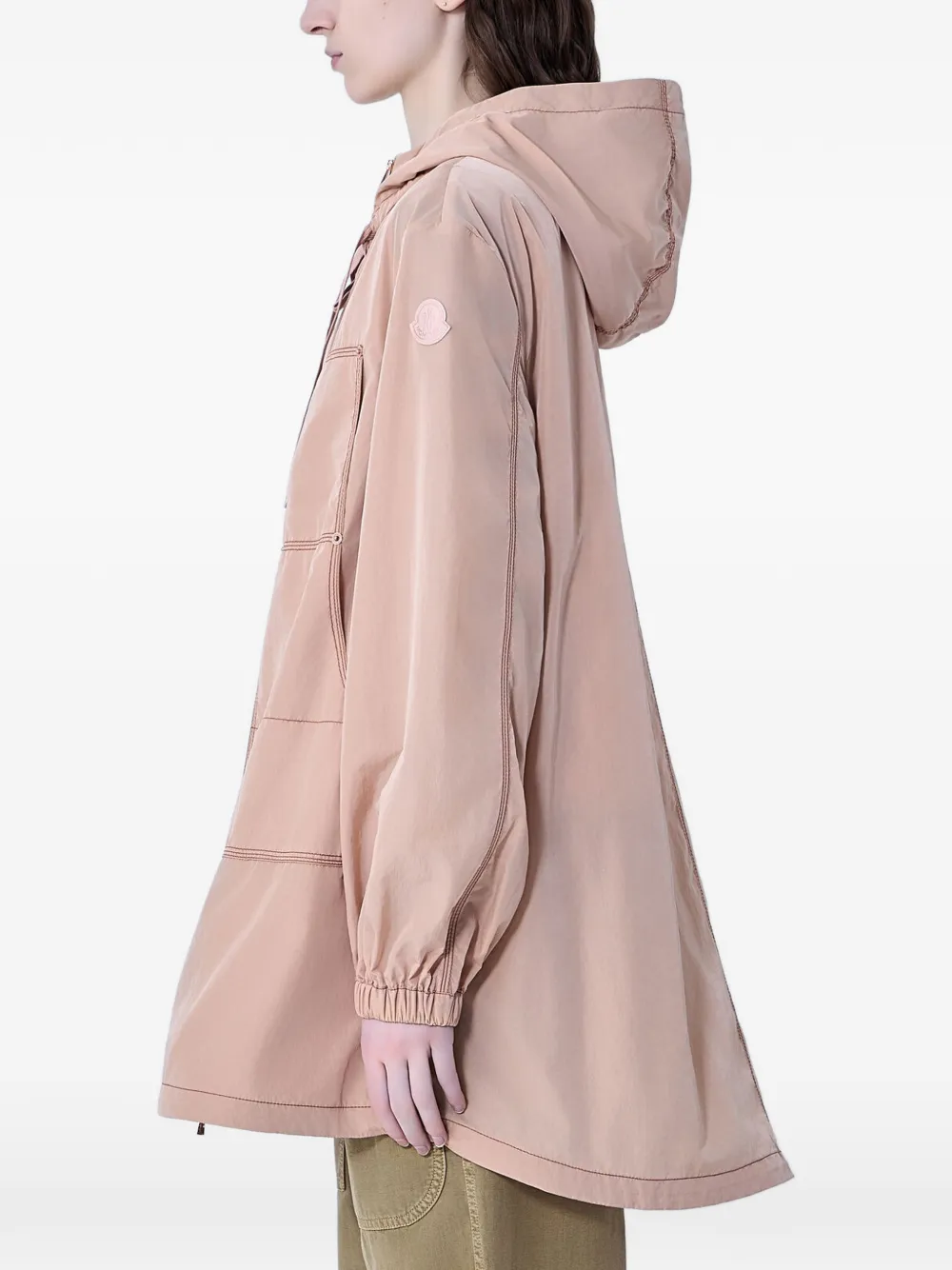  Moncler Abrigo Con Capucha - Rosa 