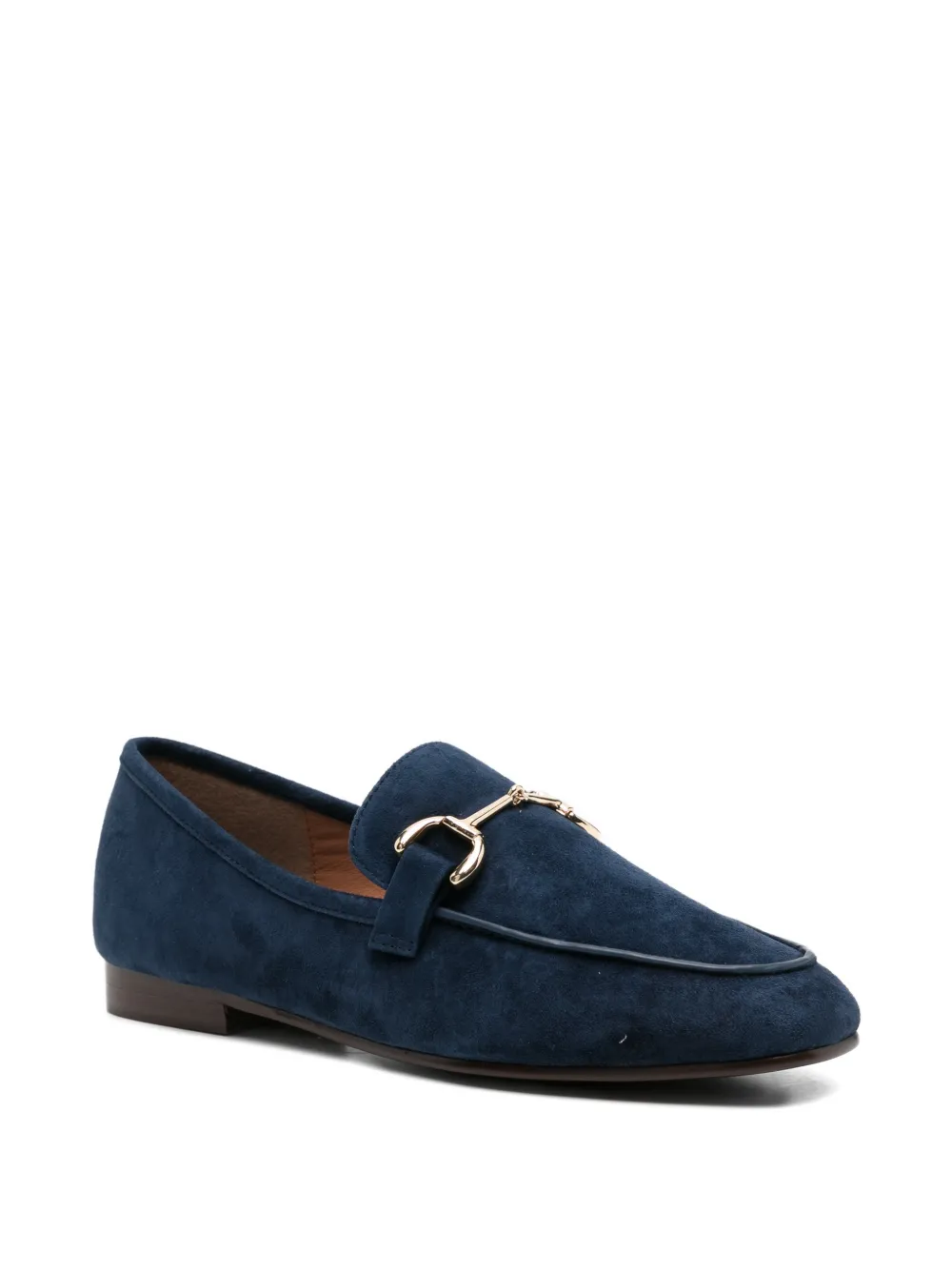 Bibi Lou Ashe suède loafers met horsebit Blauw