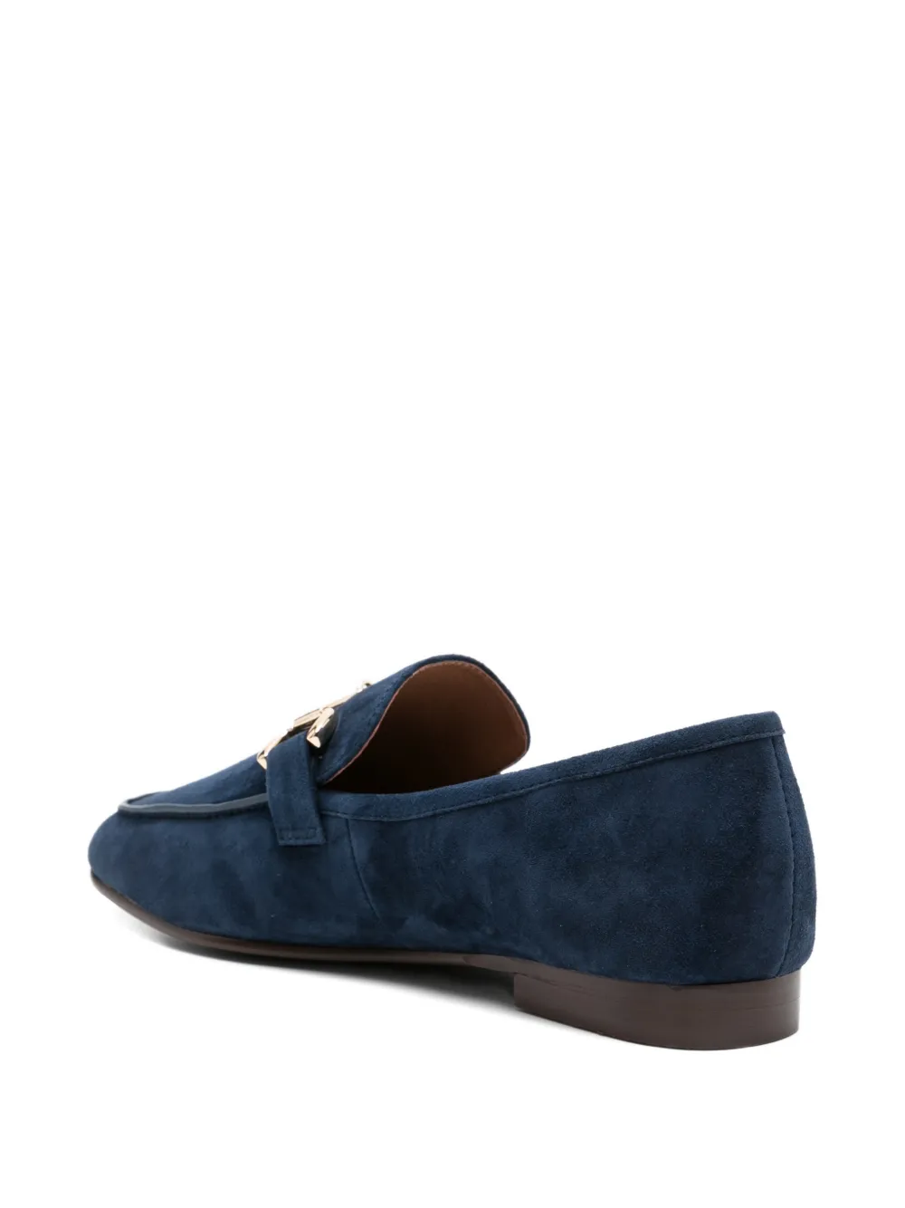 Bibi Lou Ashe suède loafers met horsebit Blauw