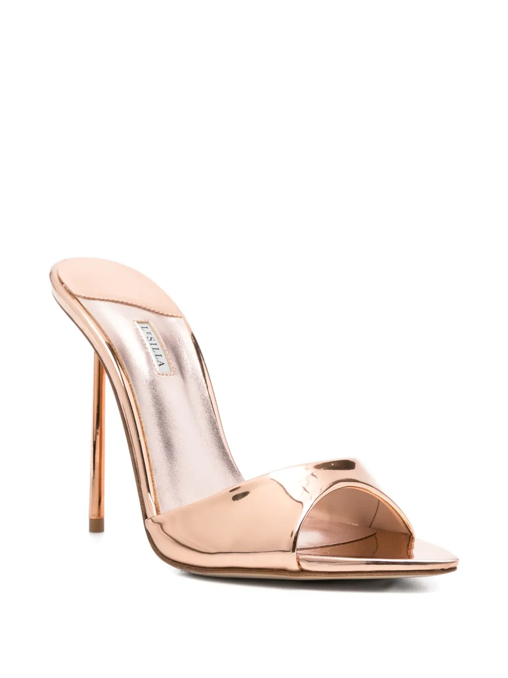 Le Silla Bella metallic muiltjes met puntige neus Roze