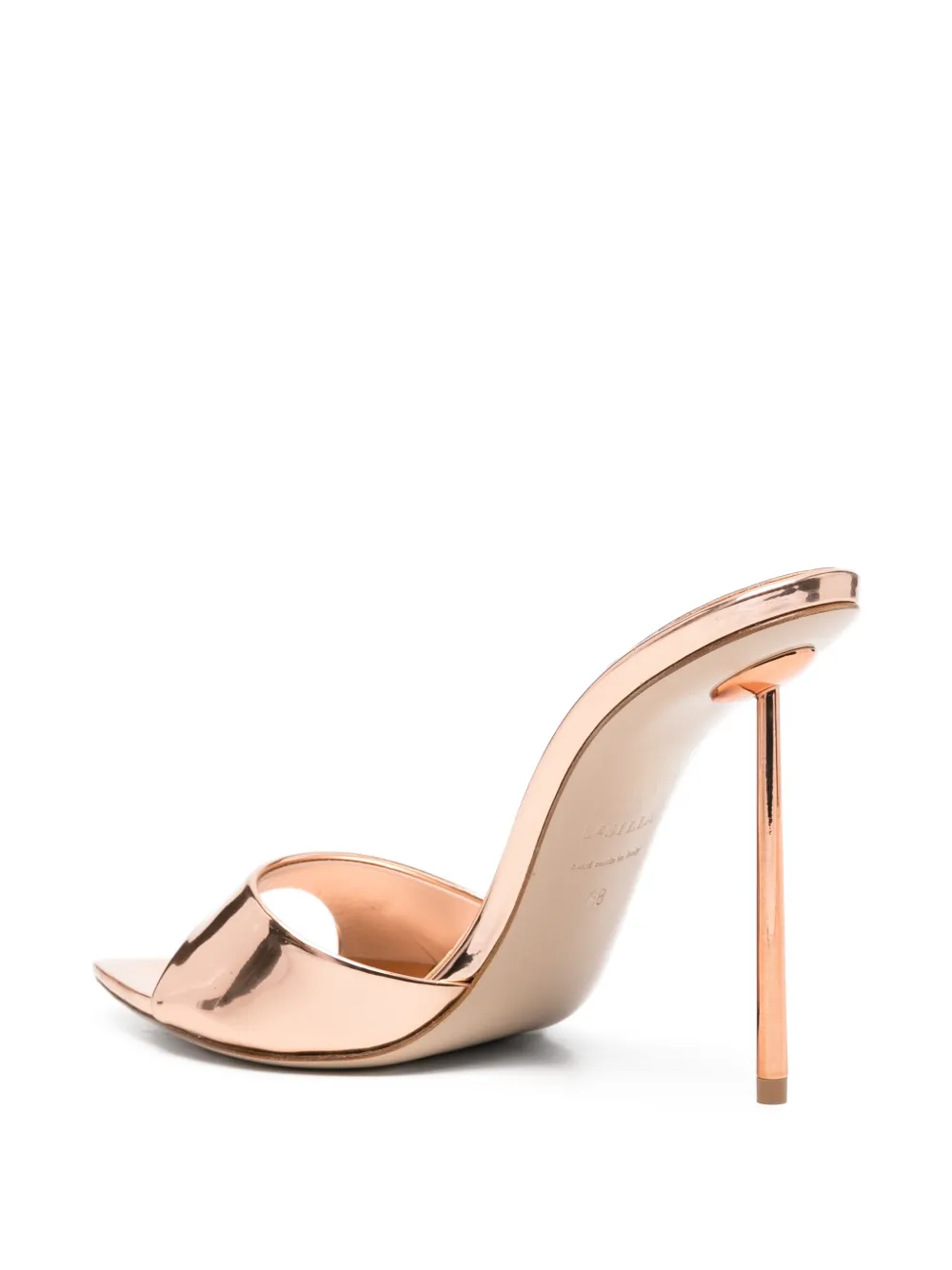 Le Silla Bella metallic muiltjes met puntige neus Roze