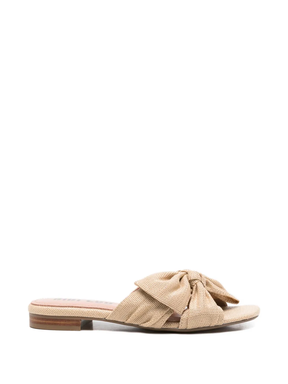 Bibi Lou Karsie bow-detail woven sandals - Toni neutri