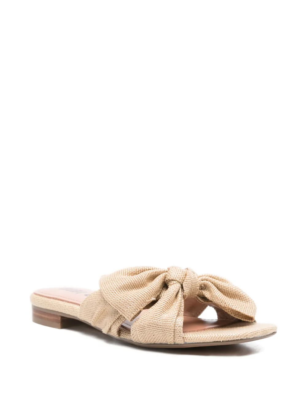 Bibi Lou Karsie geweven sandalen met strikdetail Beige