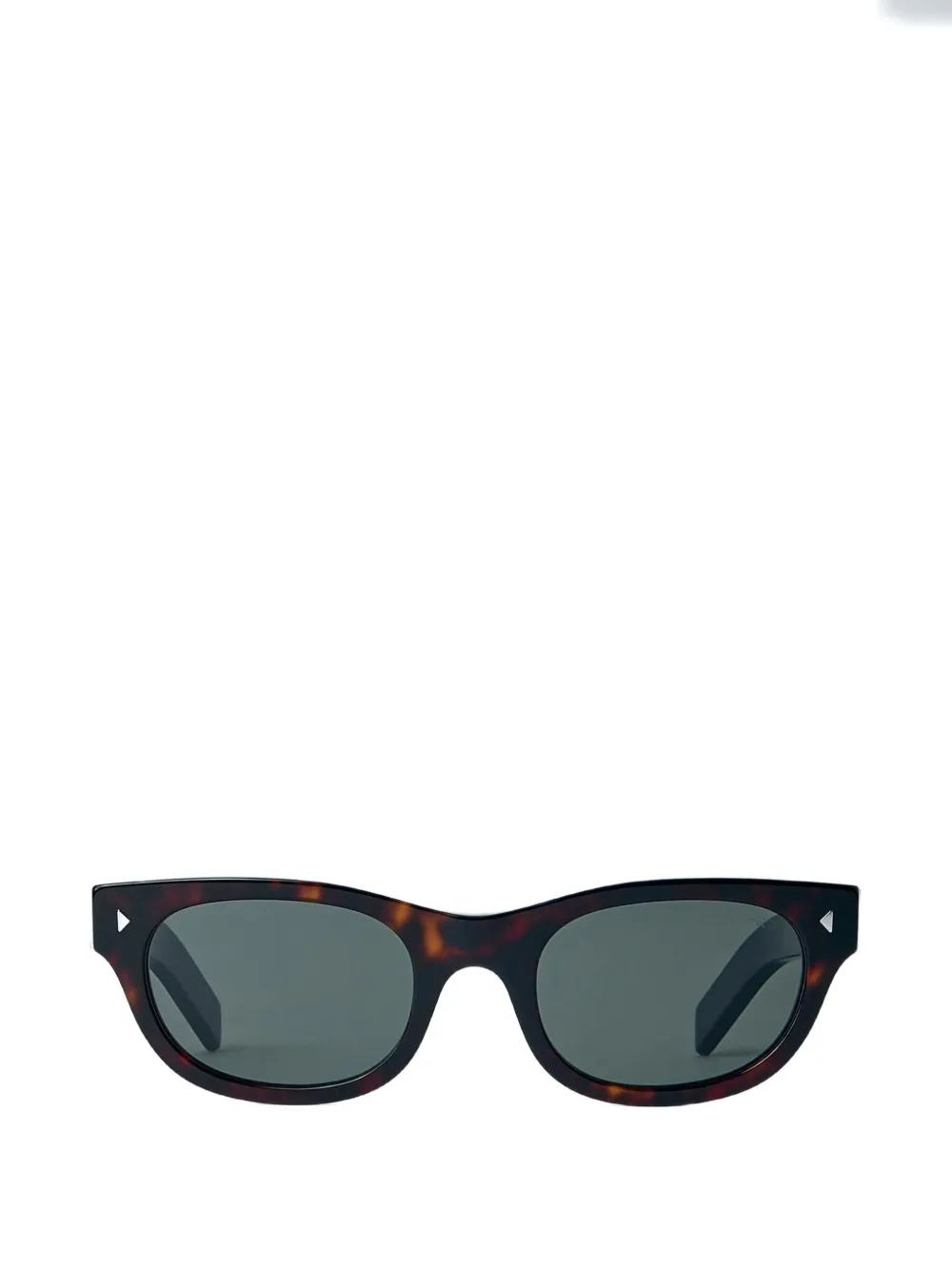 Prada oval-frame sunglasses - Marrone