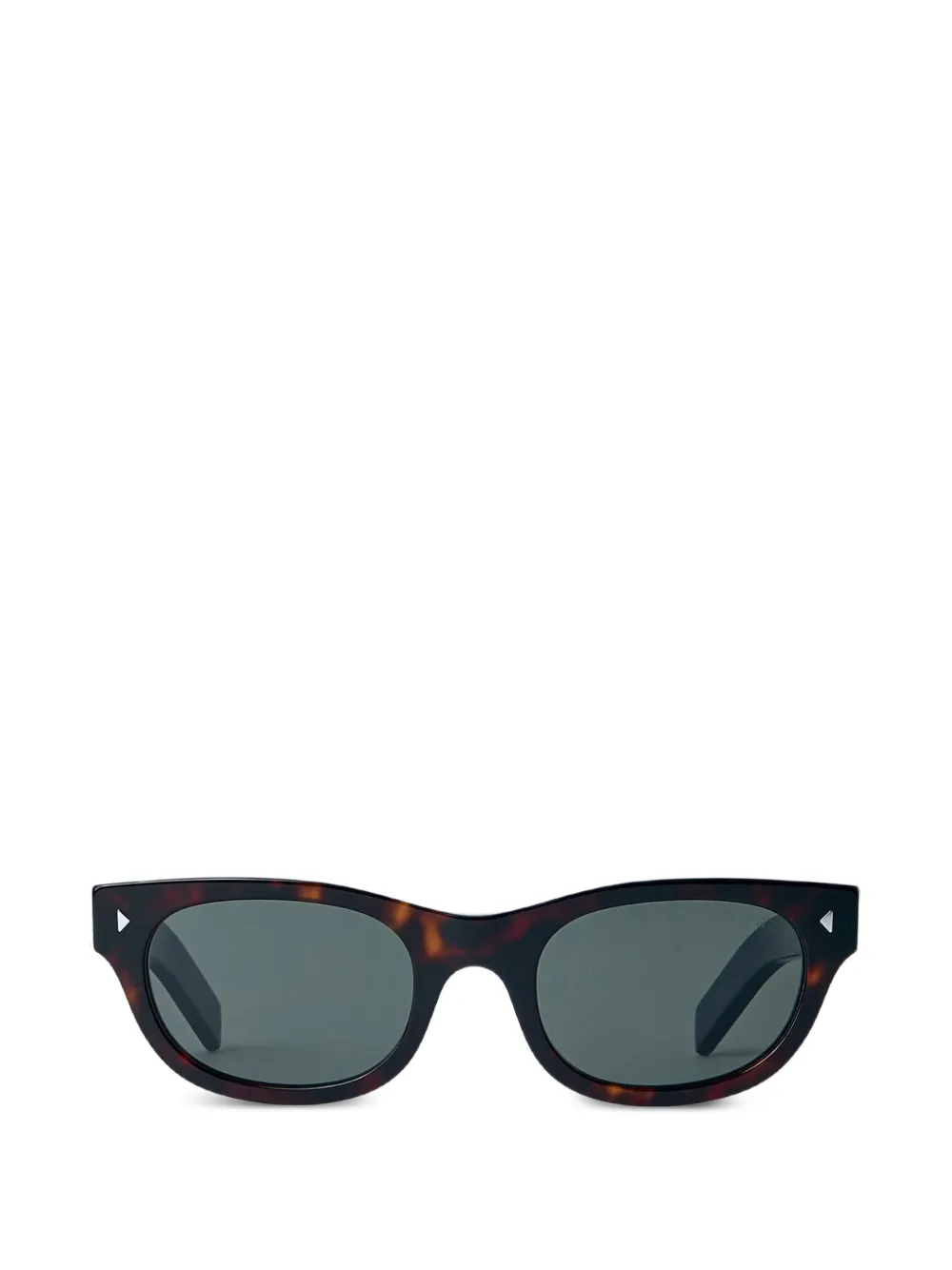 Prada oval-frame sunglasses - Marrone