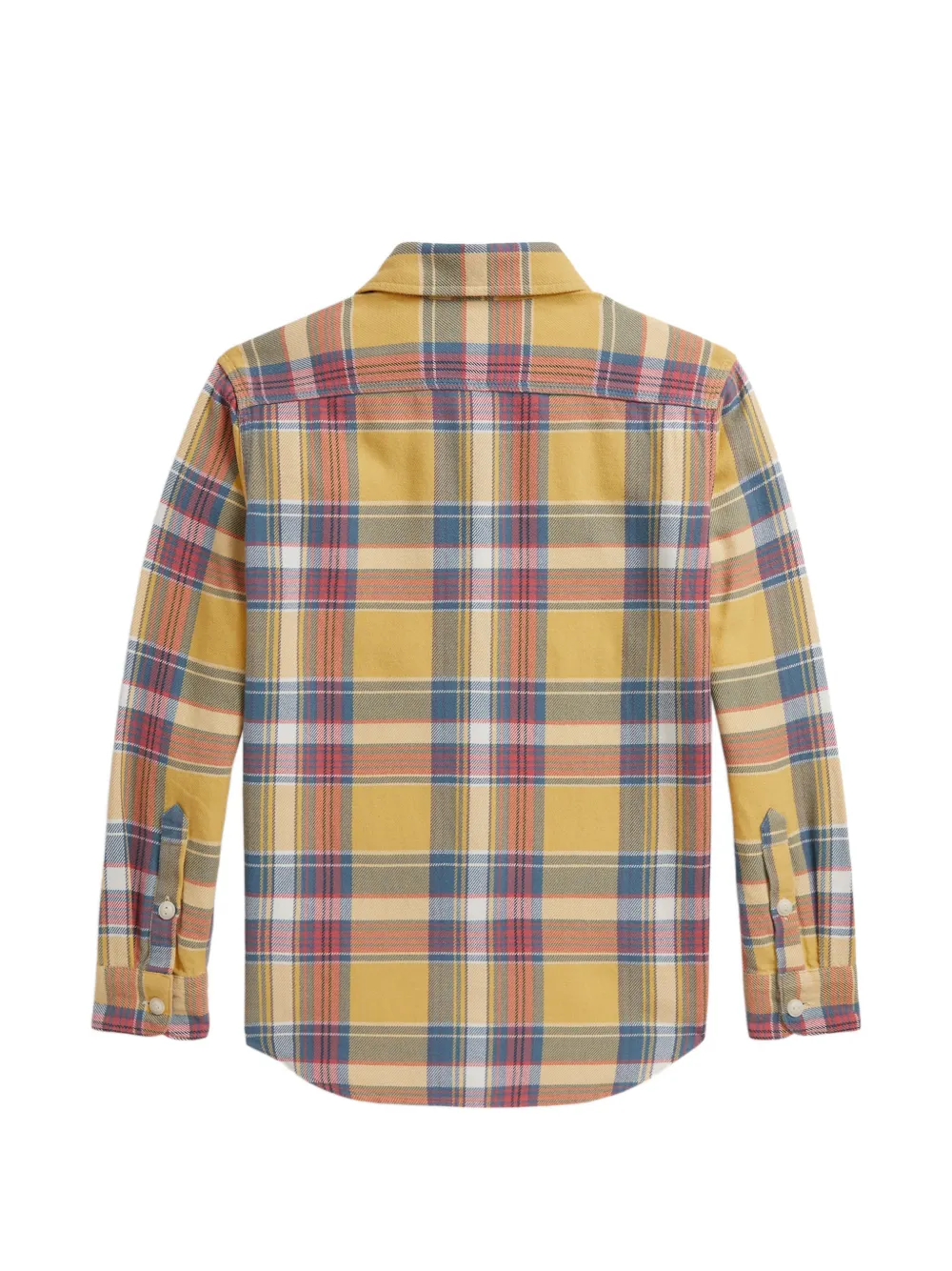 POLO RALPH LAUREN KIDS Farrel geruit katoenen shirt Geel