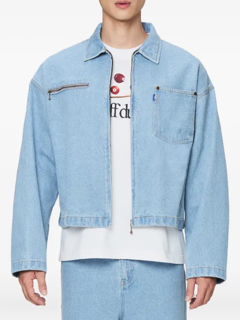Off Duty zip denim jacket