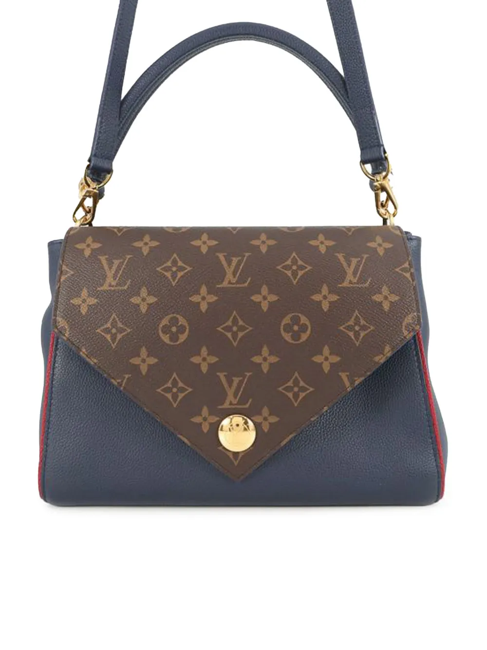 Louis Vuitton Pre-Owned 2018 Monogram Double V satchel - Blu