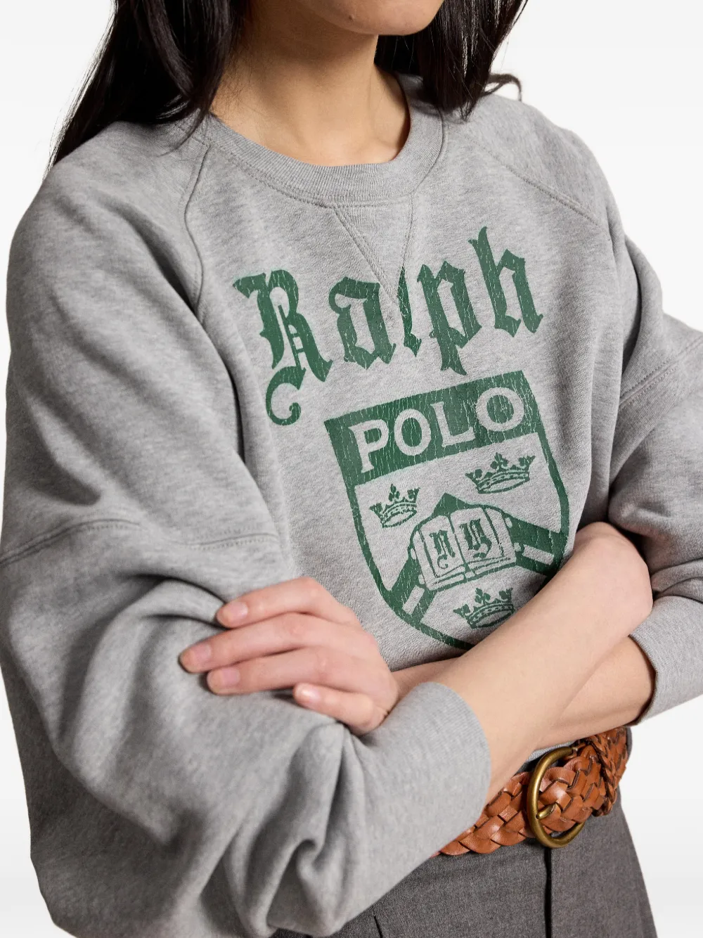 Polo Ralph Lauren Trui met raglan mouwen en logoprint Grijs