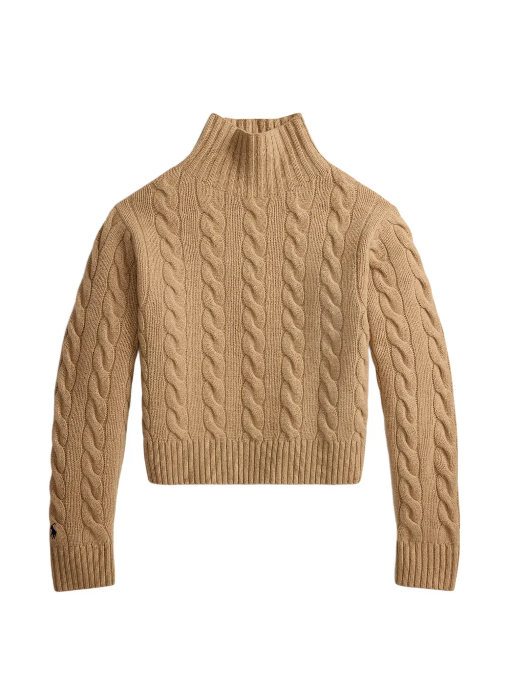 Polo Ralph Lauren Kabelgebreide trui met hoge hals Beige