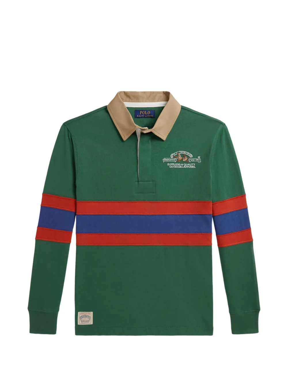 POLO RALPH LAUREN KIDS Polo a righe - Verde