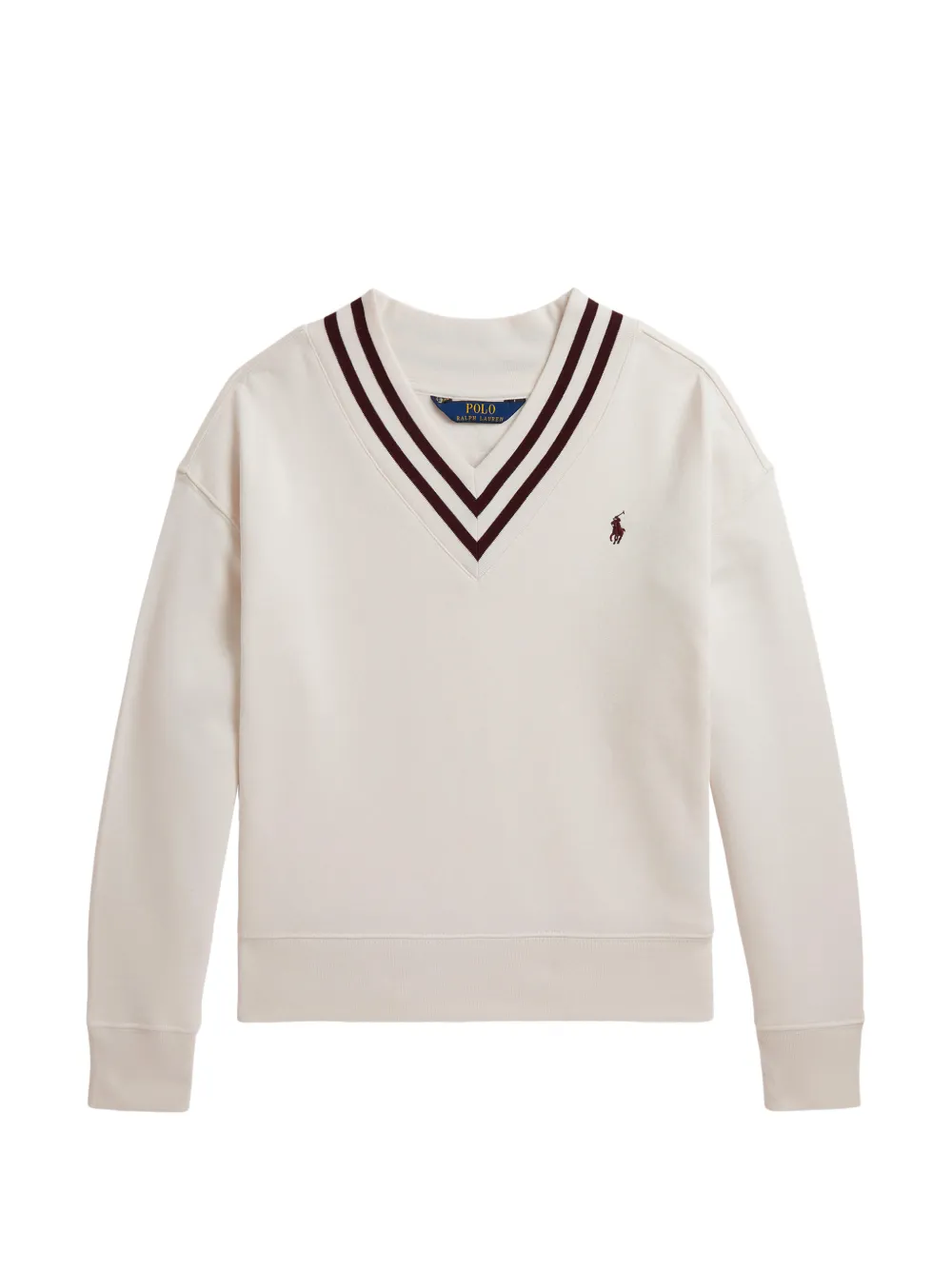 POLO RALPH LAUREN KIDS Felpa con scollo a V - Toni neutri
