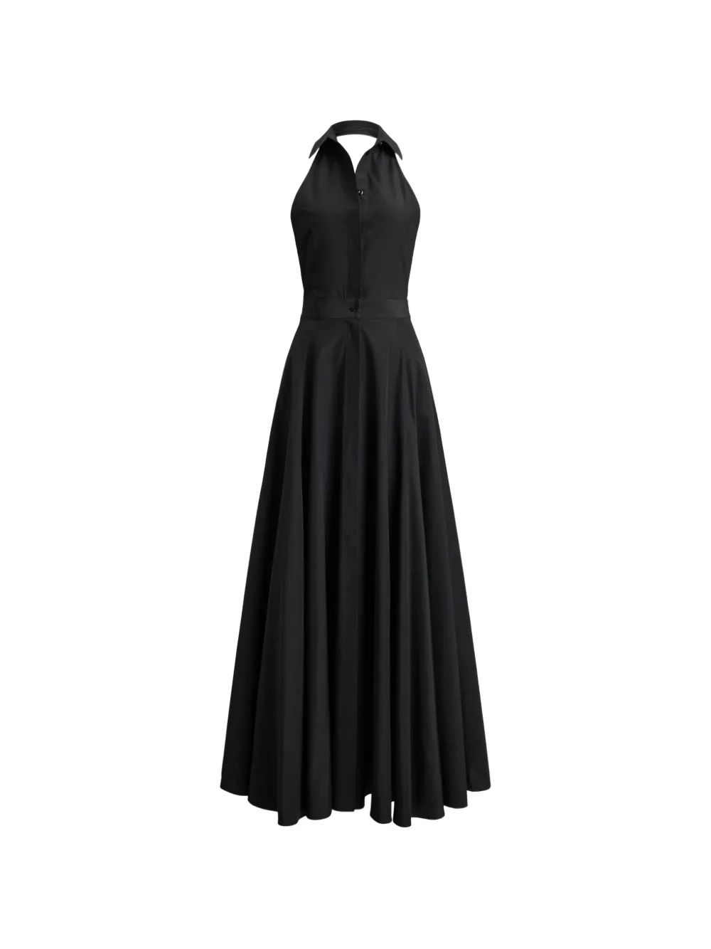 Ralph Lauren Collection spread collar halter dress - Schwarz