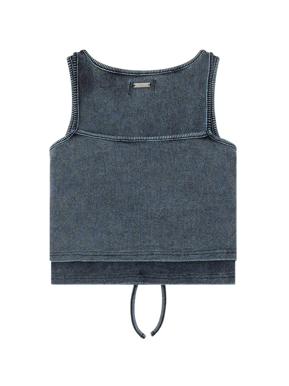  Musium Div. Drawstring-detail Ribbed Tank Top - Blue 