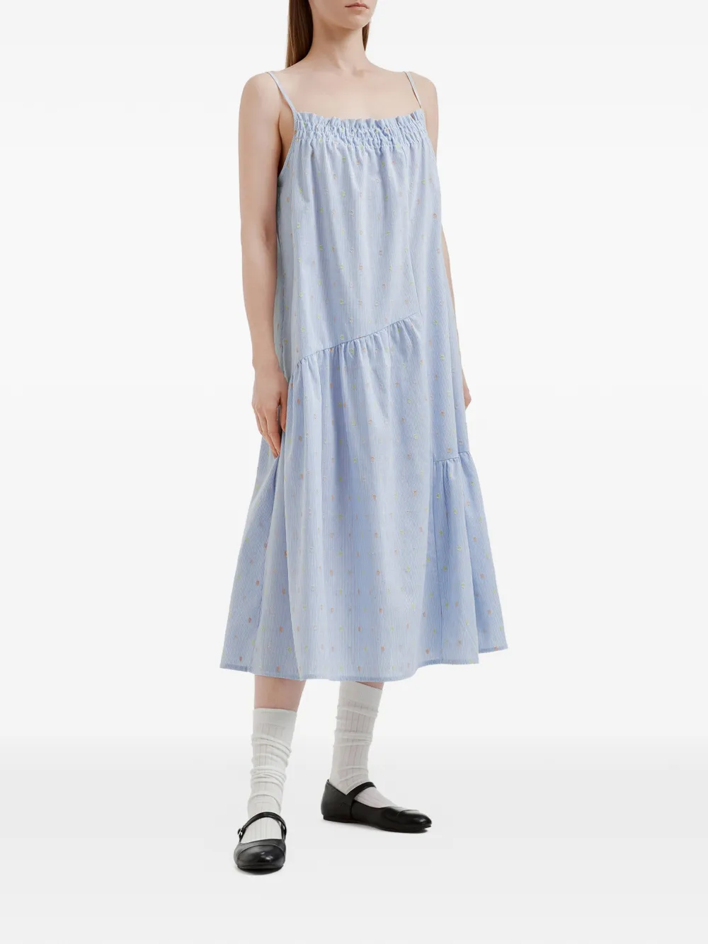 tout a coup Gelaagde midi-jurk Blauw