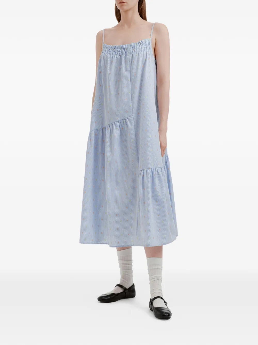 tout a coup Gelaagde midi-jurk Blauw