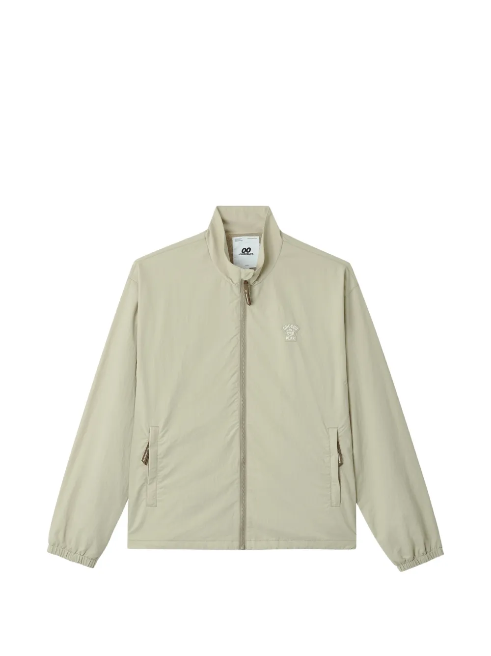 CHOCOOLATE zipped logo-embroidered jacket - Nude