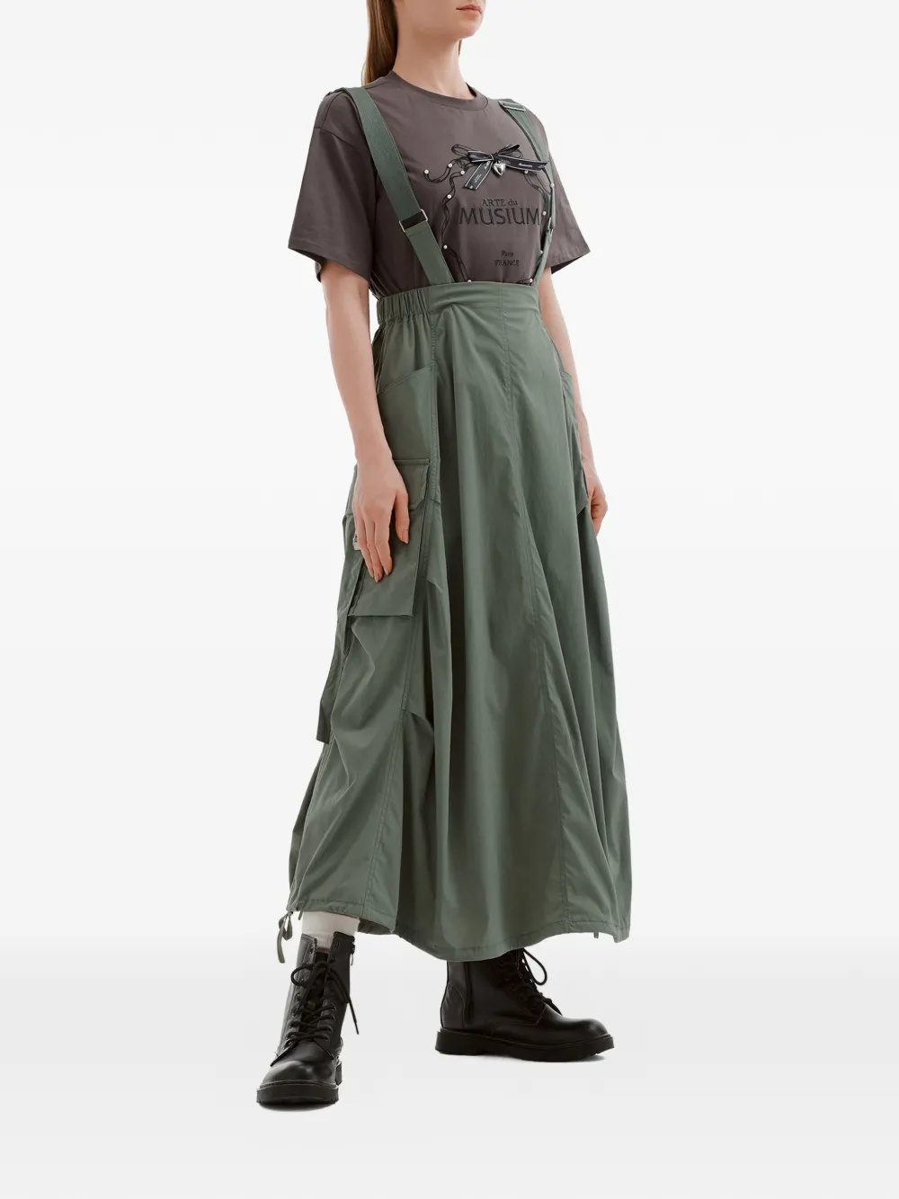  Musium Div. Flap-pocket Jumpsuit - Green 