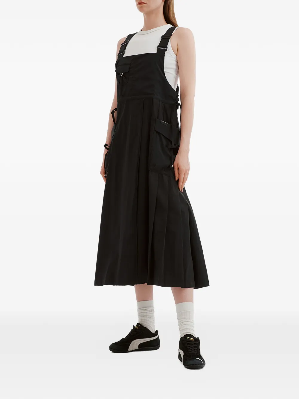  Musium Div. Pleated Midi Dress - Black 