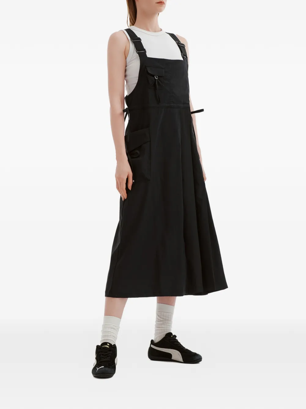  Musium Div. Pleated Midi Dress - Black 