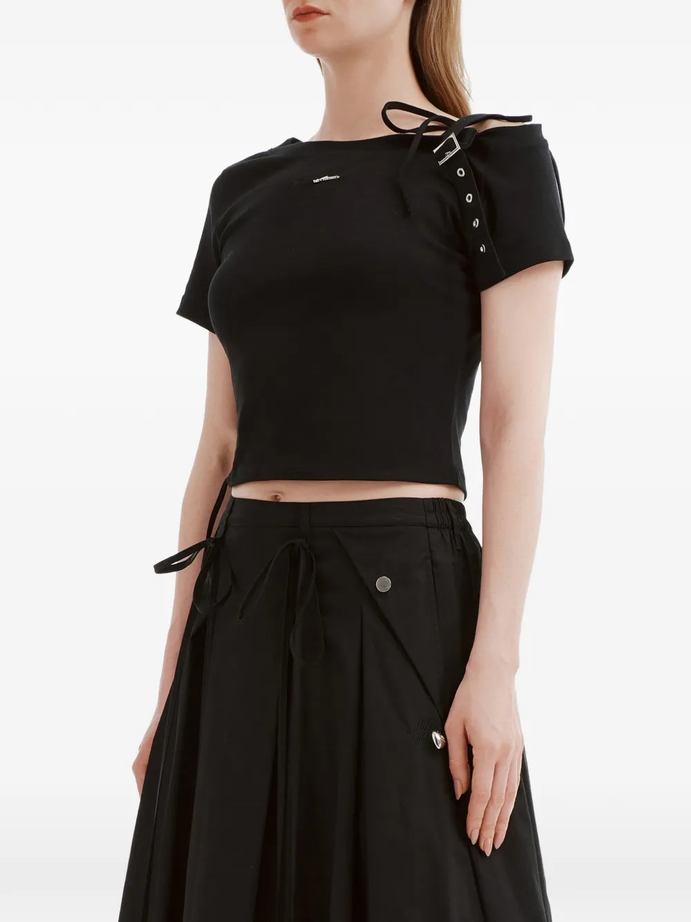  Musium Div. Buckle Short-sleeves T-shirt - Black 