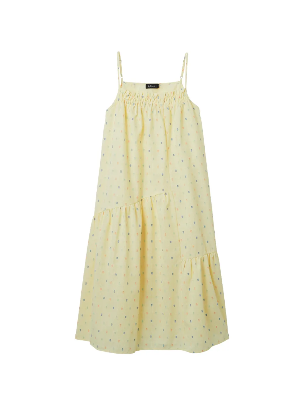 tout a coup ruffled midi dress - Giallo
