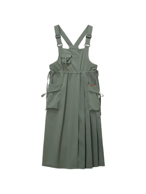 Musium Div. pockets pleated midi dress