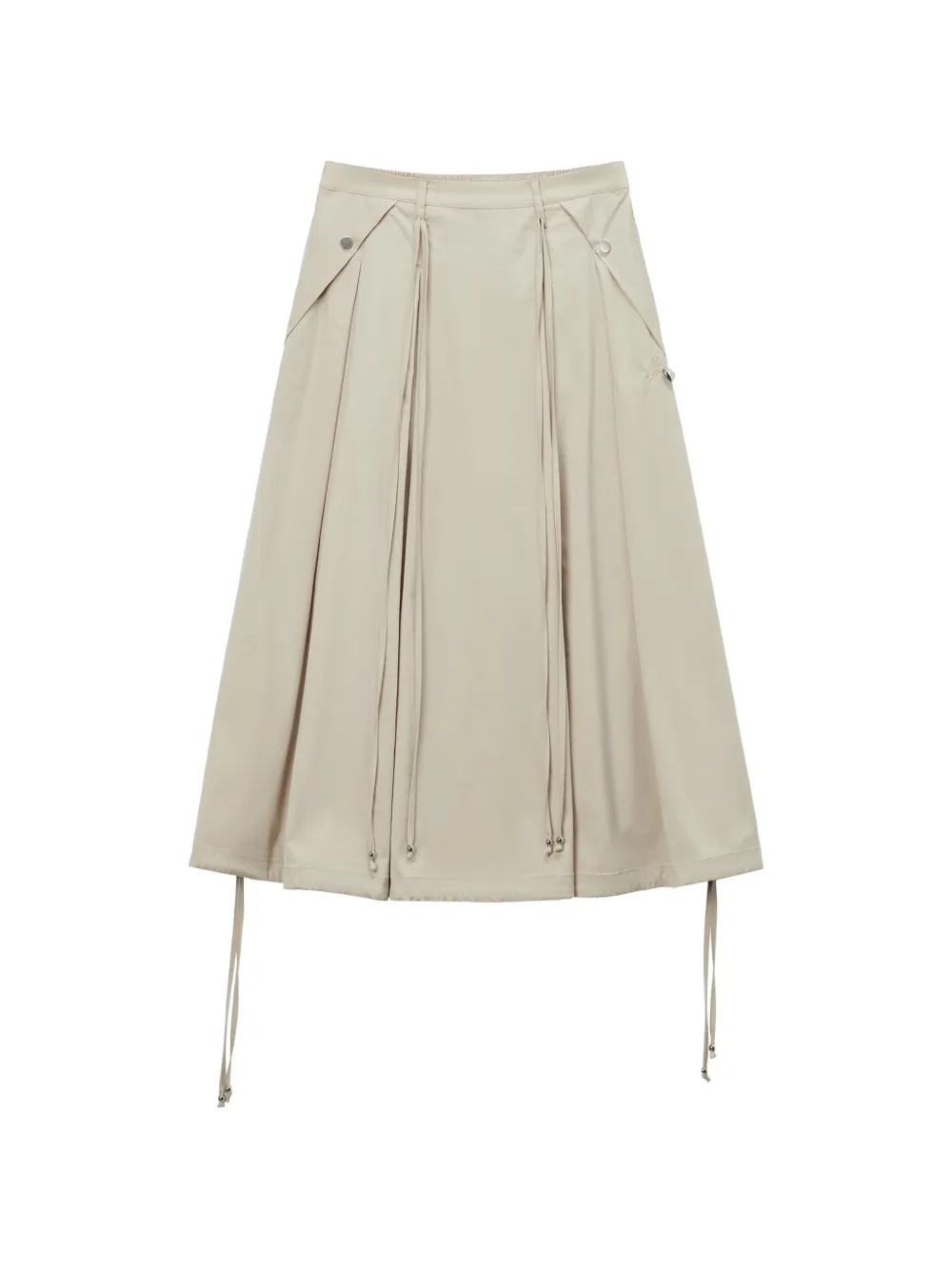 Musium Div. pleated midi skirt - Toni neutri