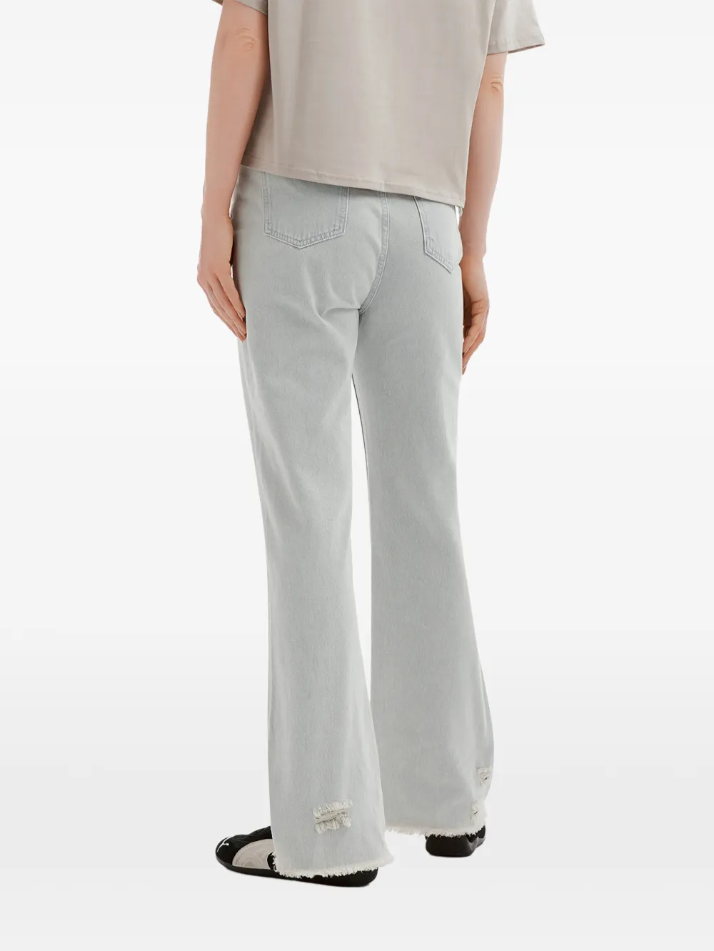  Musium Div. Blue Frayed Trousers 
