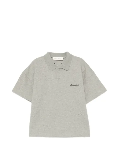 FEAR OF GOD ESSENTIALS KIDS 자수 반소매 폴로 셔츠