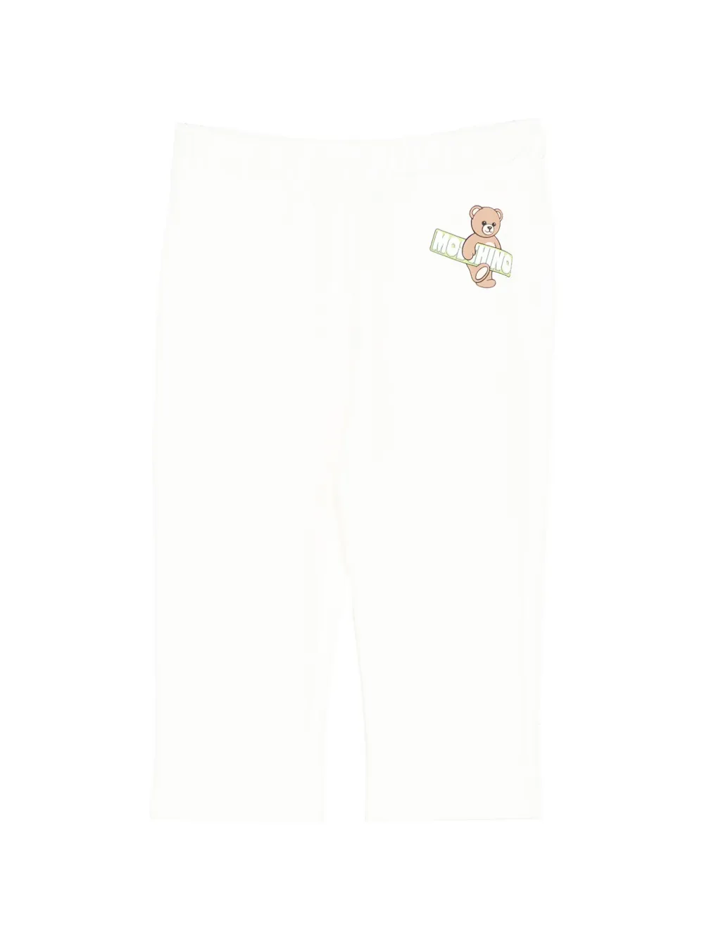 Moschino Kids graphic-print trousers - Toni neutri