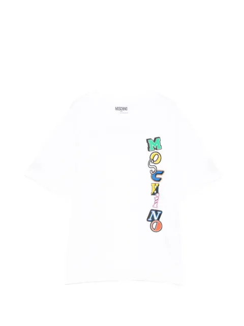 Moschino Kids graphic-print round neck T-shirt