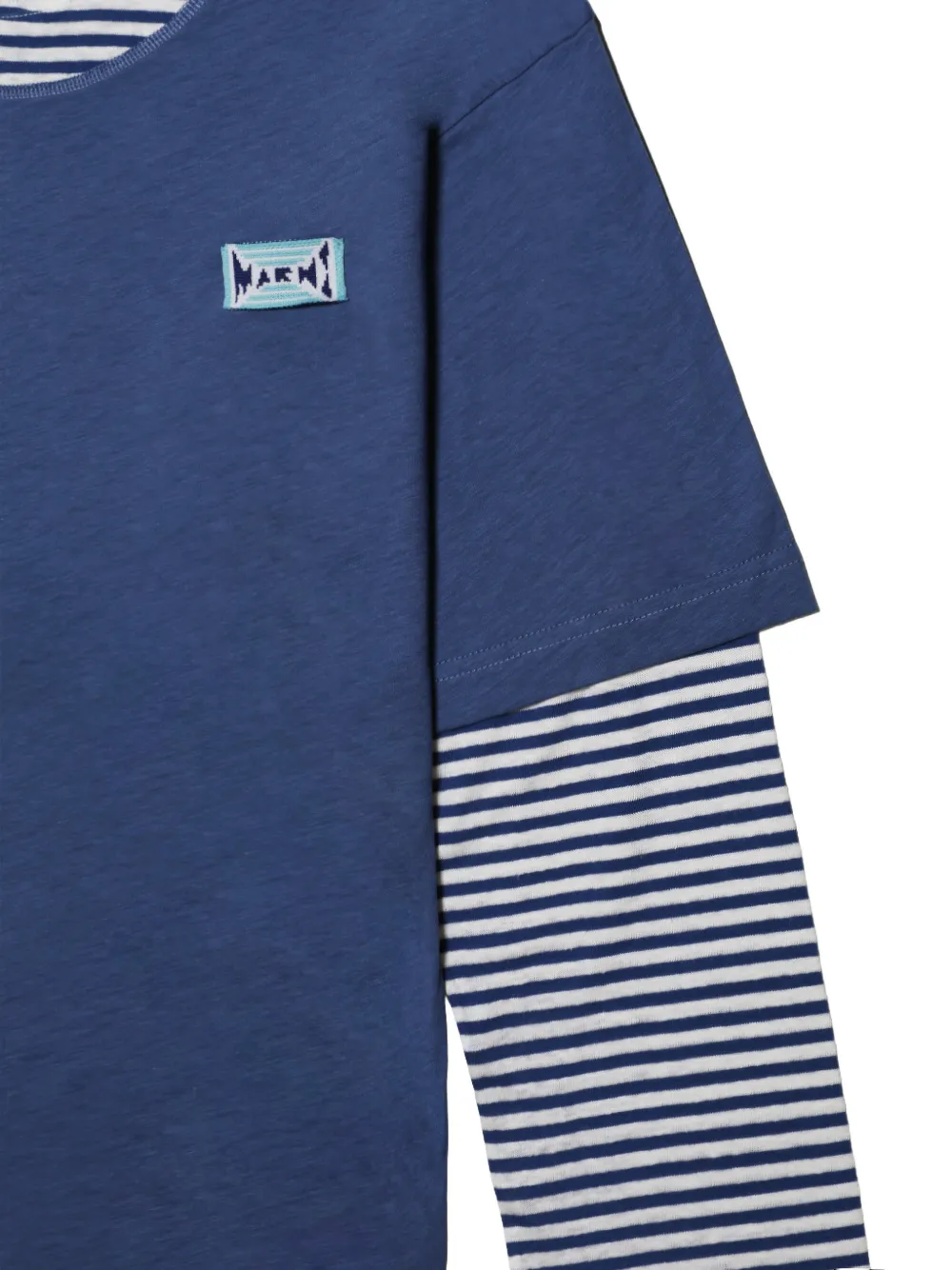 Marni Gelaagde T-shirt met strepen Blauw