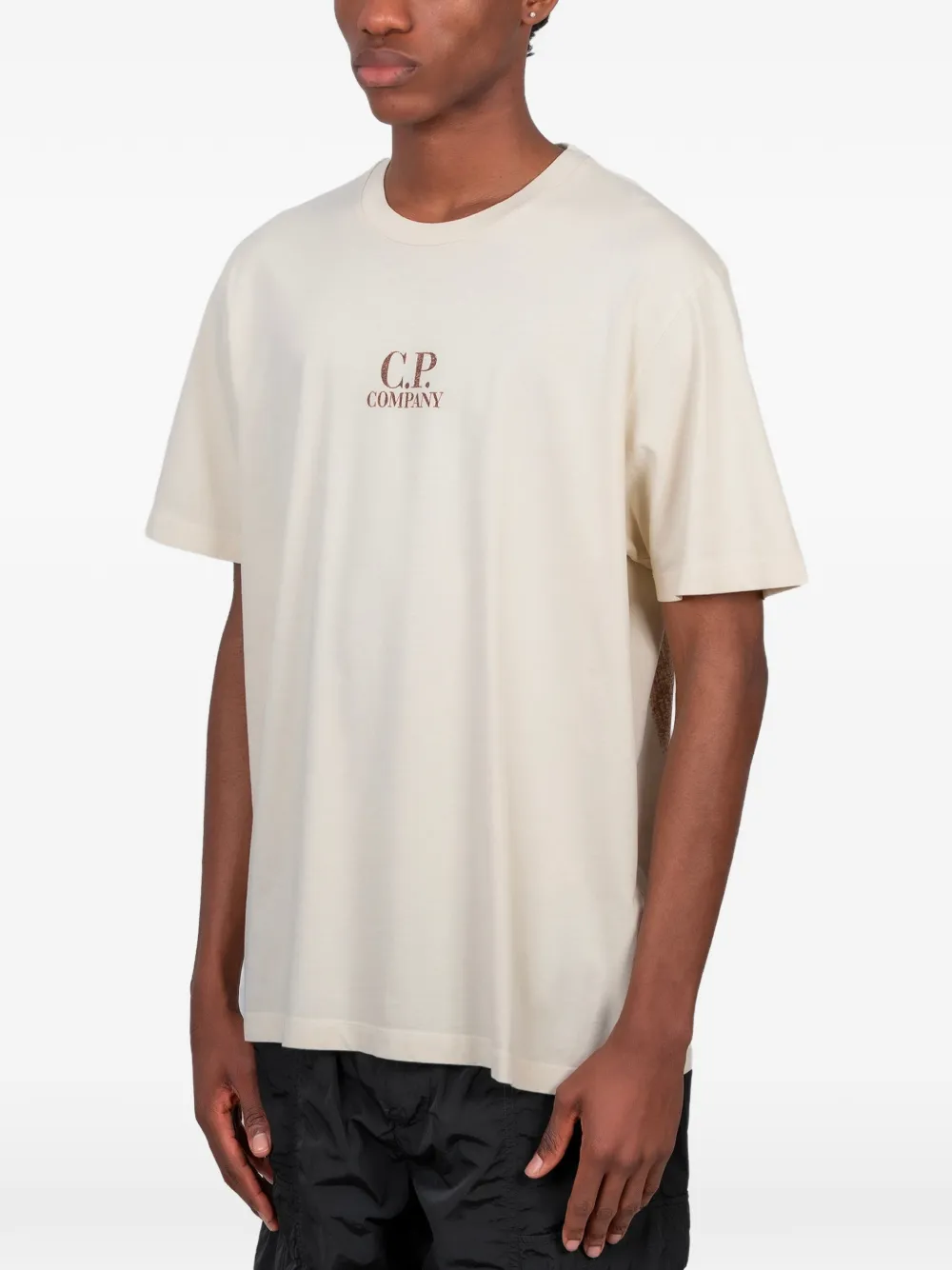C.P. Company 24 1 British Sailor jersey T-shirt met korte mouwen Beige