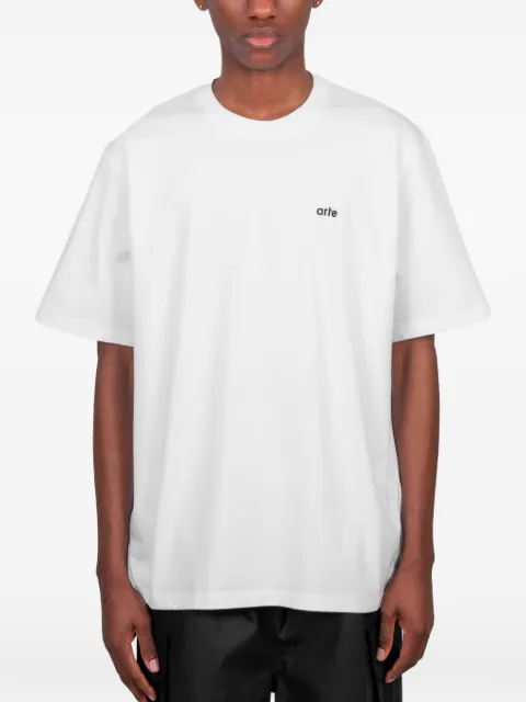 Arte Antwerp graphic-print logo-embroidered T-shirt