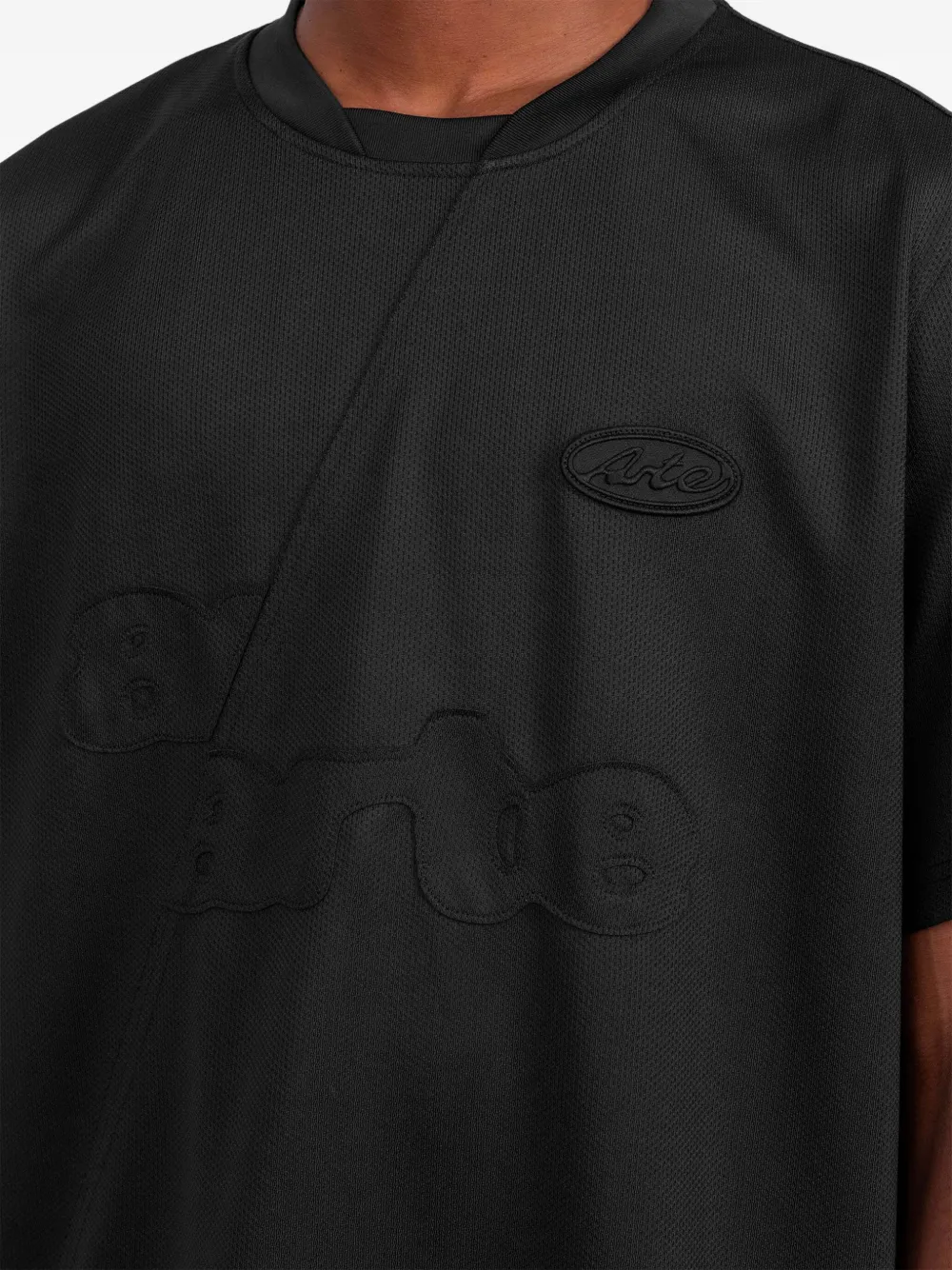 Arte Antwerp T-shirt met logodetail Zwart