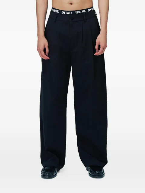 Off Duty pleated trousers