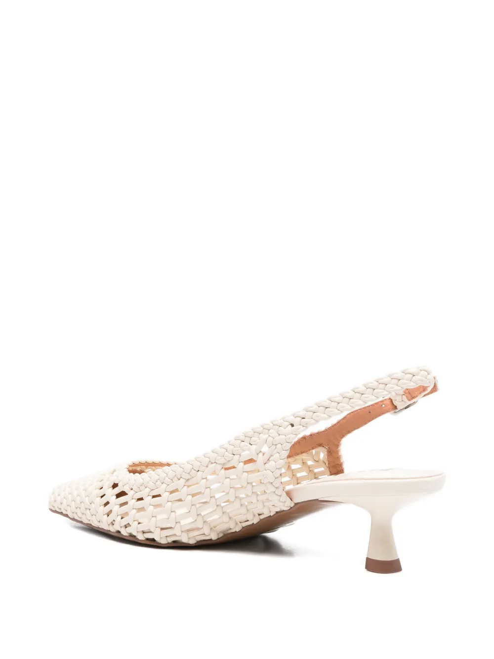 Bibi Lou Kou woven slingback pumps Beige