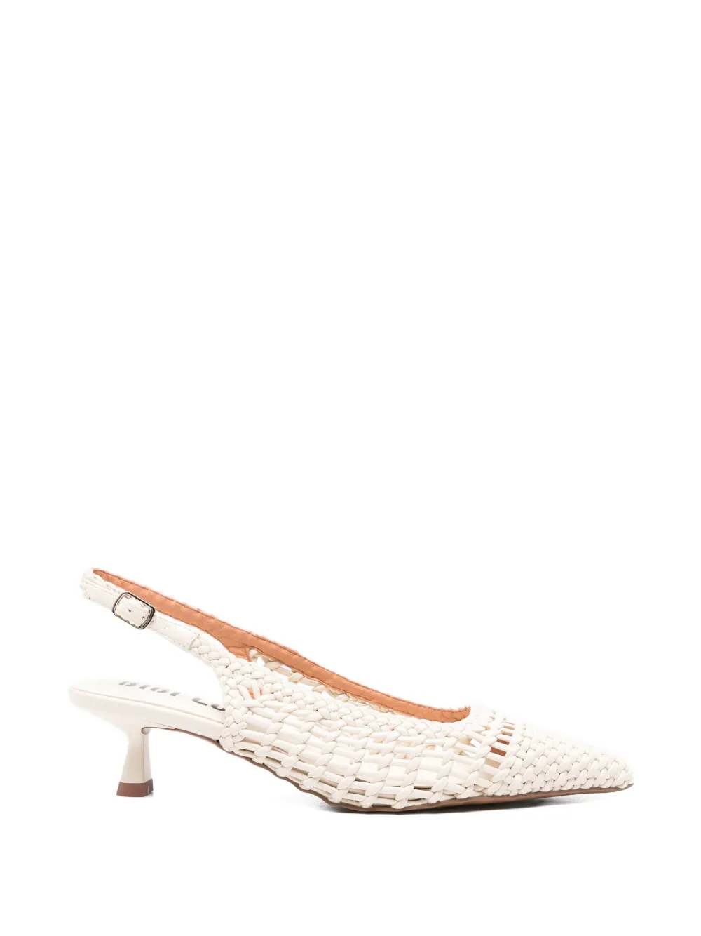 Bibi Lou Kou woven slingback pumps Beige