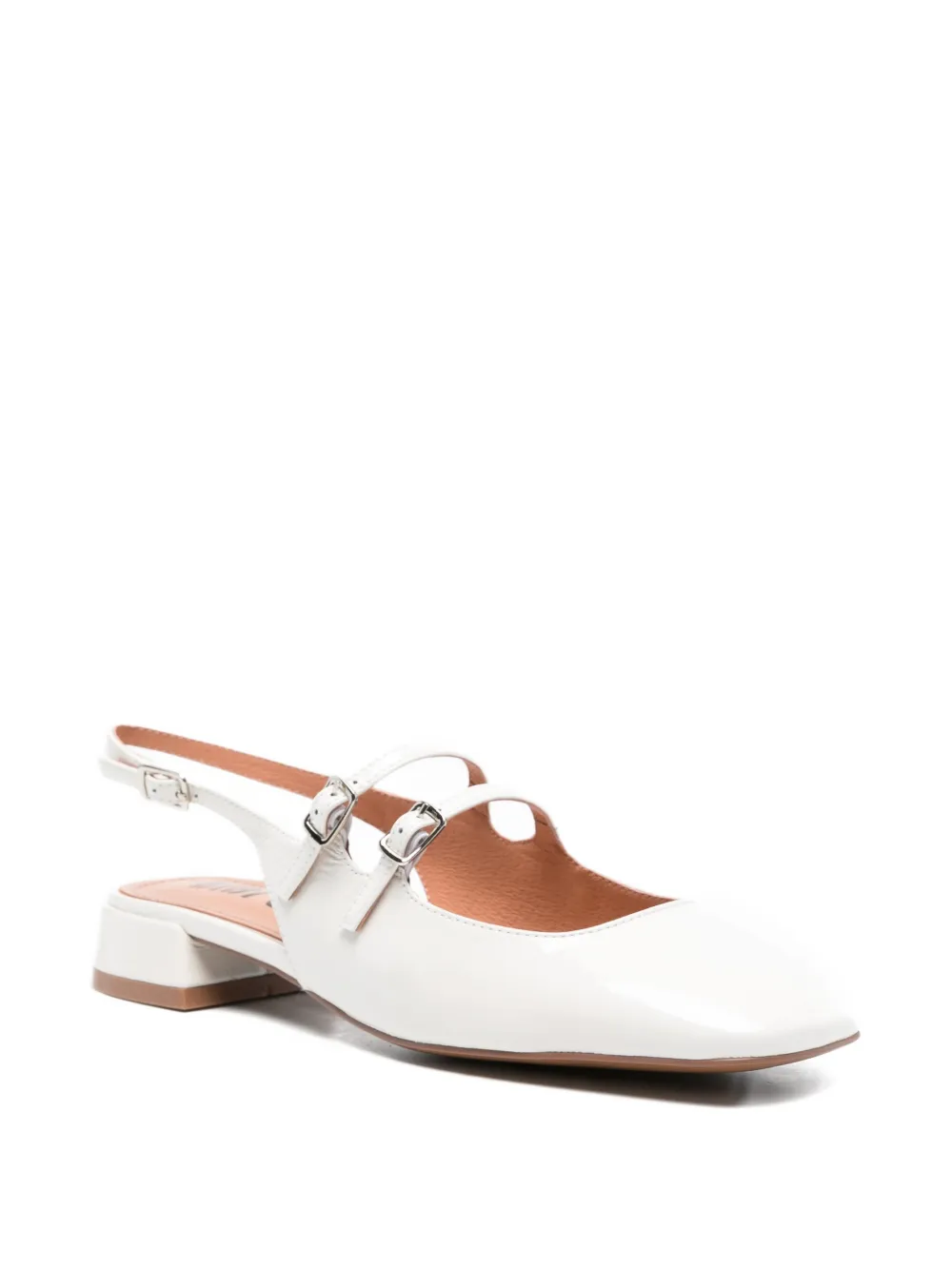 Bibi Lou Hina slingback pumps met gesp Wit