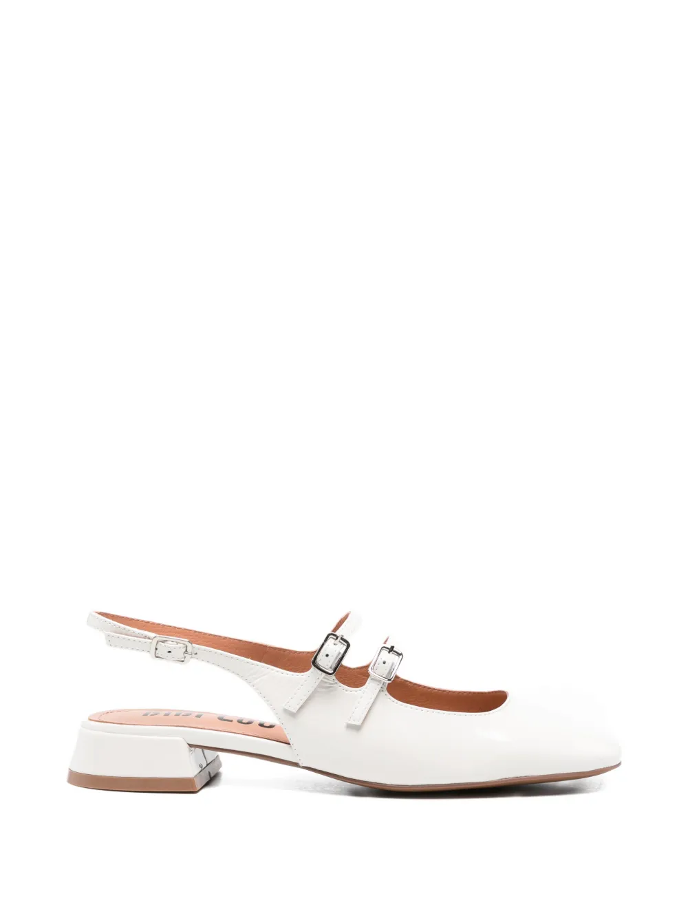 Bibi Lou Hina slingback pumps met gesp Wit