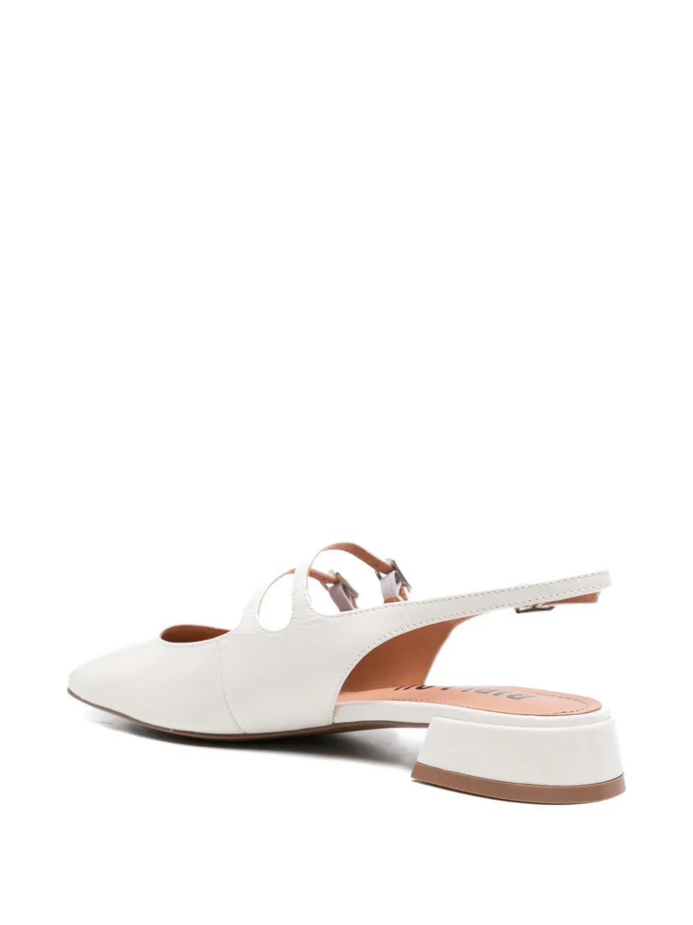 Bibi Lou Hina slingback pumps met gesp Wit