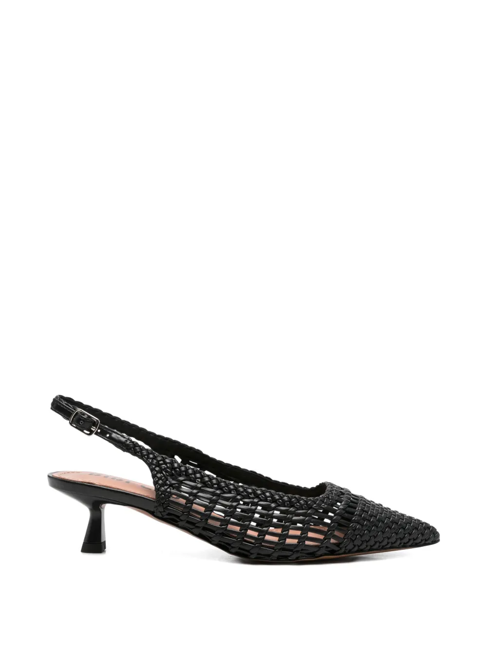 Bibi Lou Kou woven slingback pumps Zwart