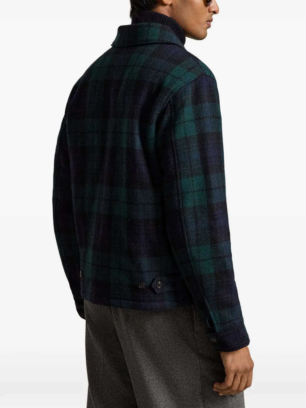 Polo Ralph Lauren The Langdon geruit tweed jack Groen
