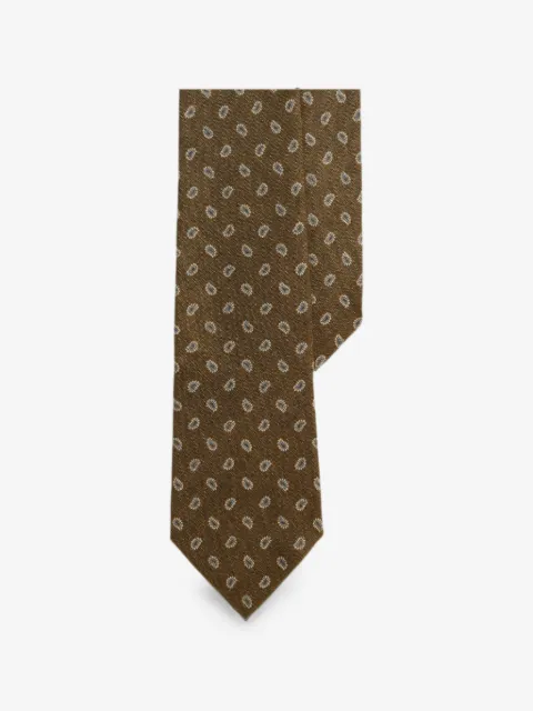 Polo Ralph Lauren Leinenkrawatte mit Kiefern-Print