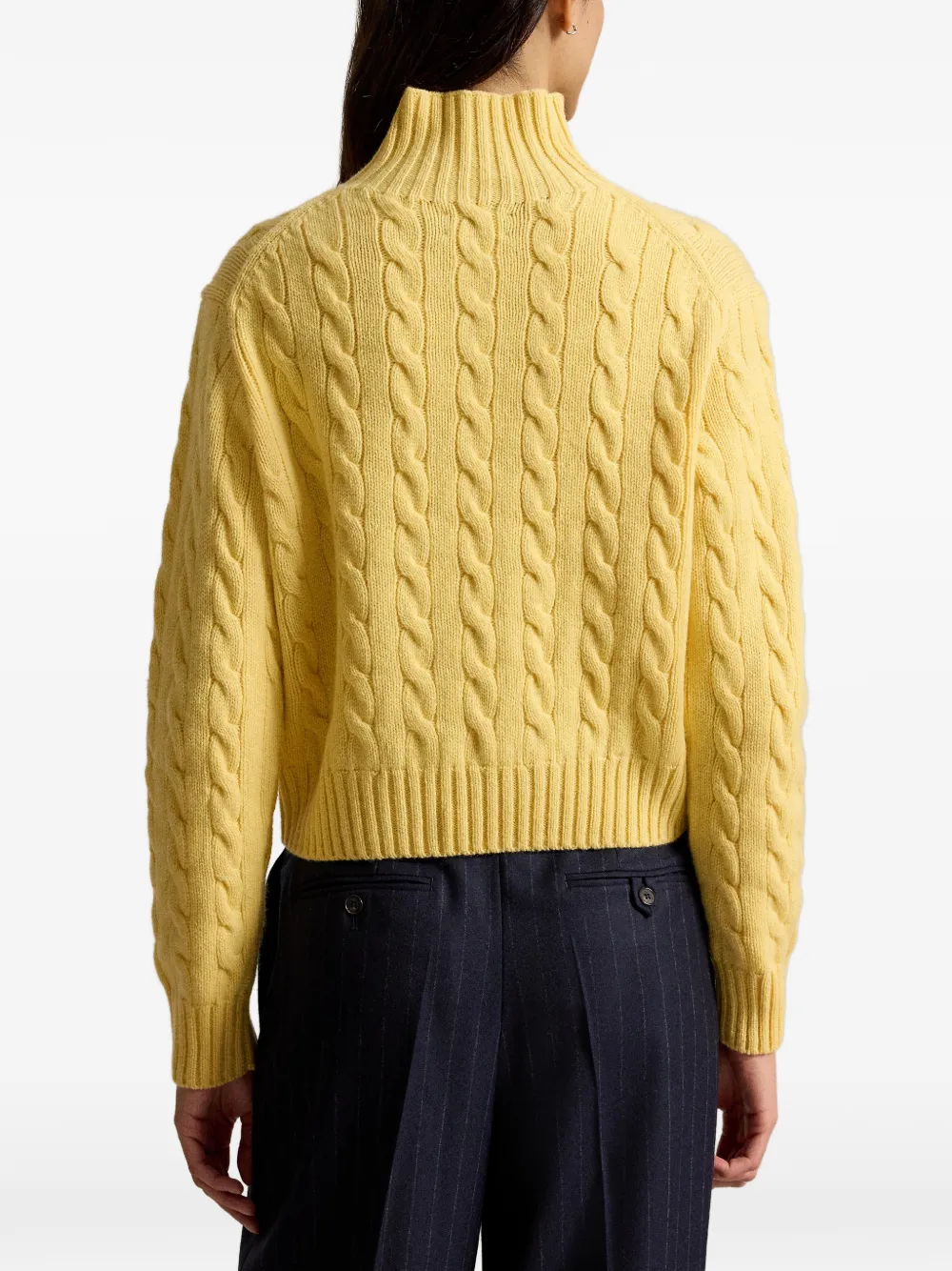 Polo Ralph Lauren Kabelgebreide coltrui Geel